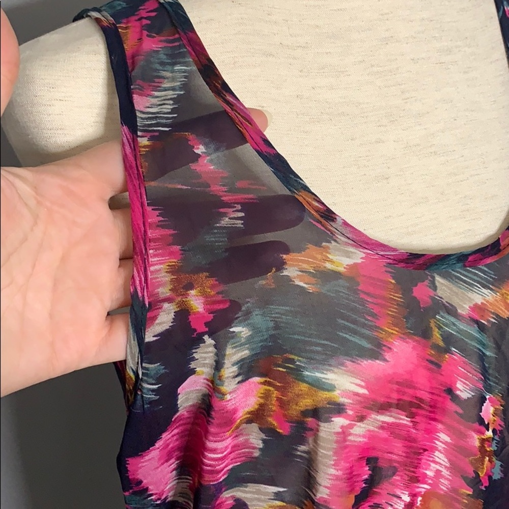 Mezzanine Hi Long Maxi Floral Print Tank Dress Med - Picture 4 of 10
